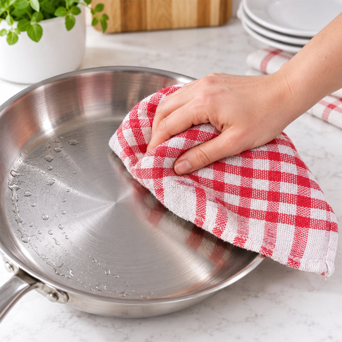 Multipurpose Absorbent Dish Cleaning Cloth For Kitchen (6 Pc 39 X 39 Cm)