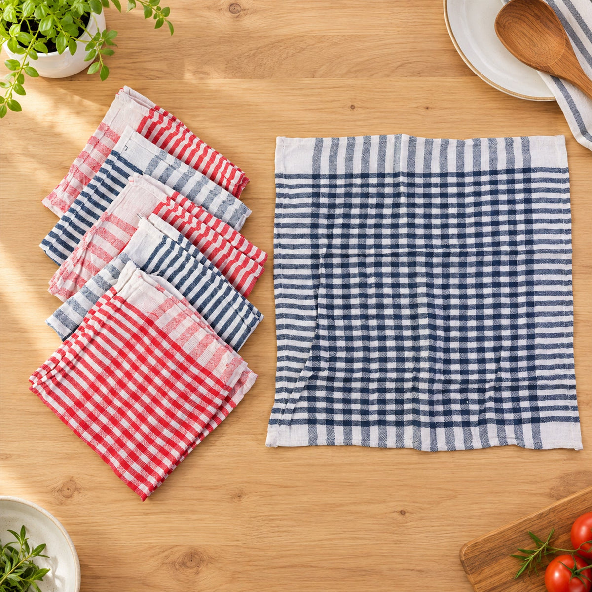 Multipurpose Absorbent Dish Cleaning Cloth For Kitchen (6 Pc 39 X 39 Cm)